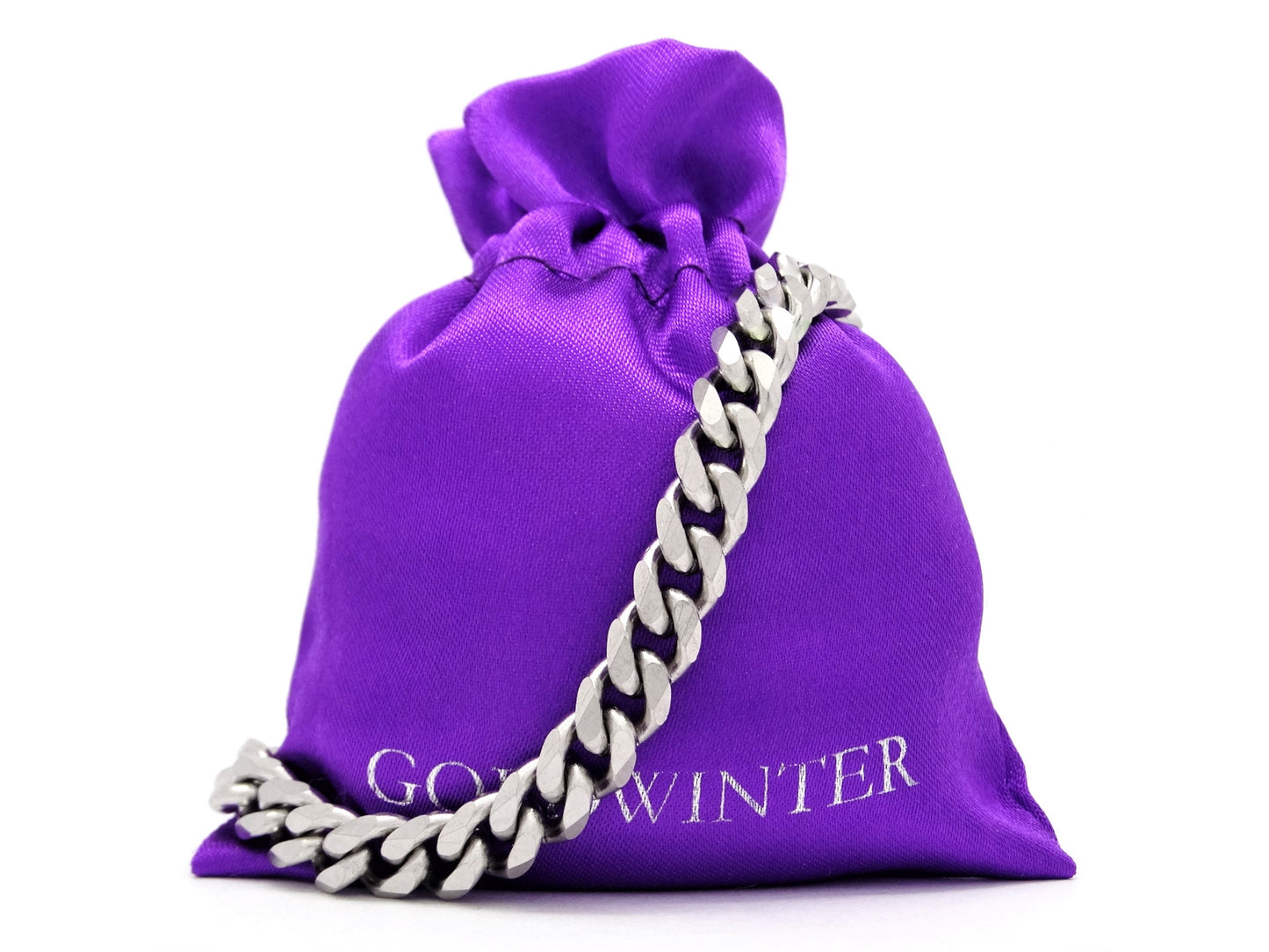 Stainless steel curb link bracelet GIFT BAG