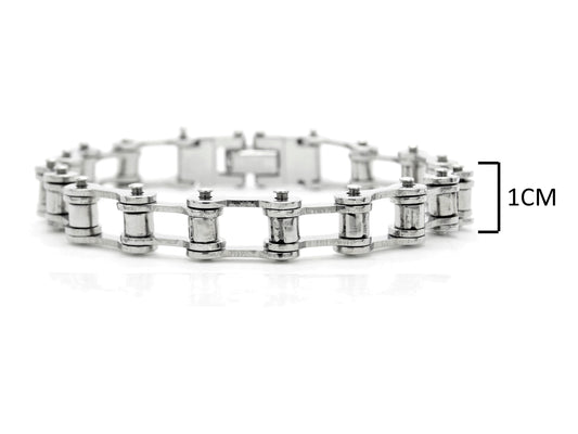 Stainless steel bike chain bracelet MEASUREMENT