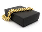 Gold double curb link chain bracelet GIFT BOX