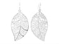 Silver leaf earrings MAIN
