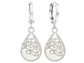 Decorated white moonstone hoop earrings MAIN