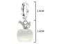 White apple hoop earrings MEASUREMENT