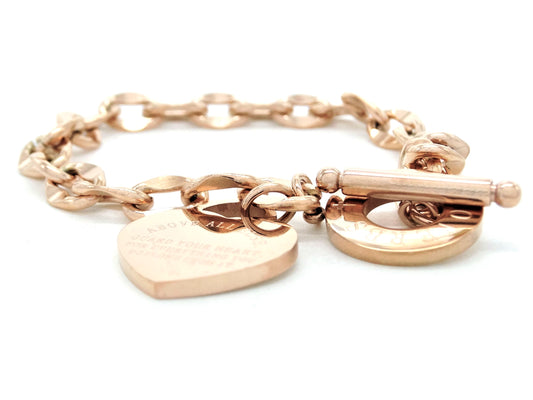 Rose gold proverbs 4:23 bracelet MAIN