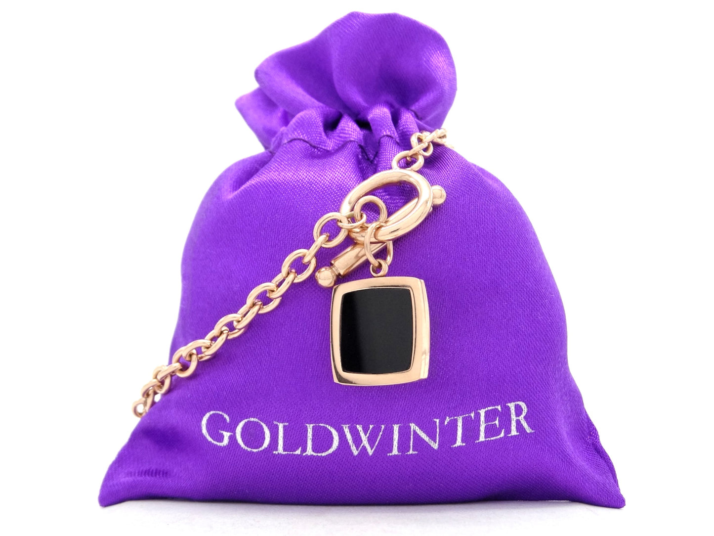 Rose gold black princess moonstone bracelet GIFT BAG