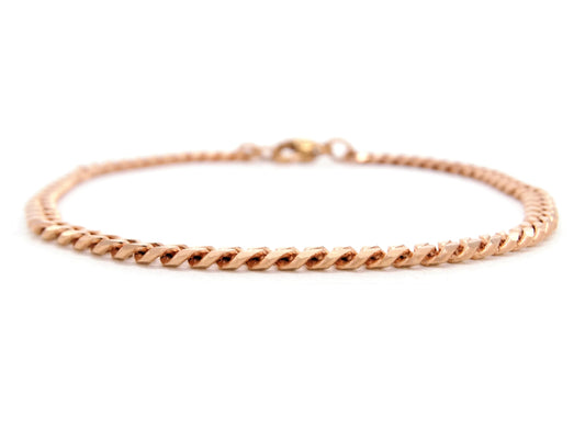 Rose gold thin chain bracelet MAIN