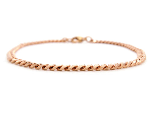 Rose gold thin chain bracelet MAIN