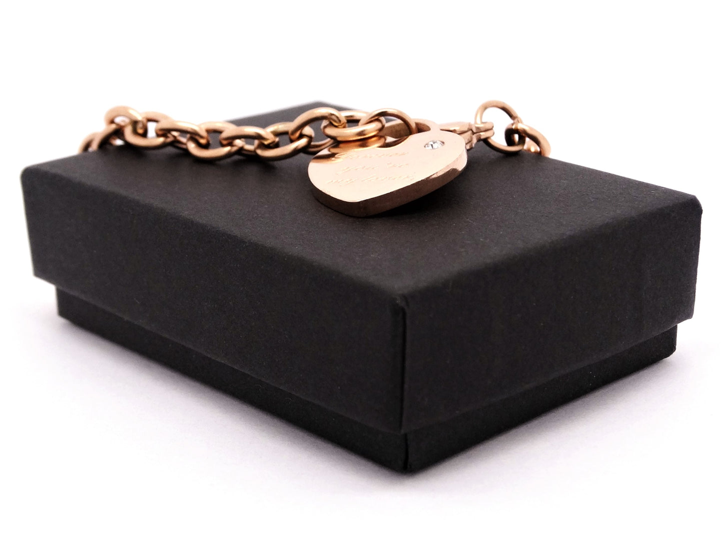 Rose gold forever you're my lover bracelet GIFT BOX