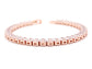 Rose gold princess white tennis bracelet DISPLAY
