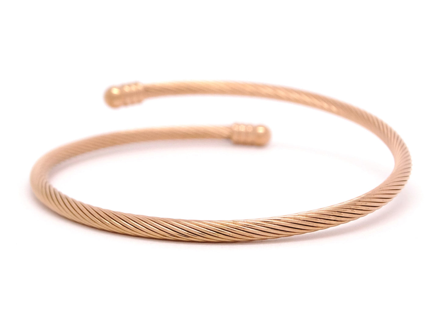 Rose gold cuff bracelet BACK