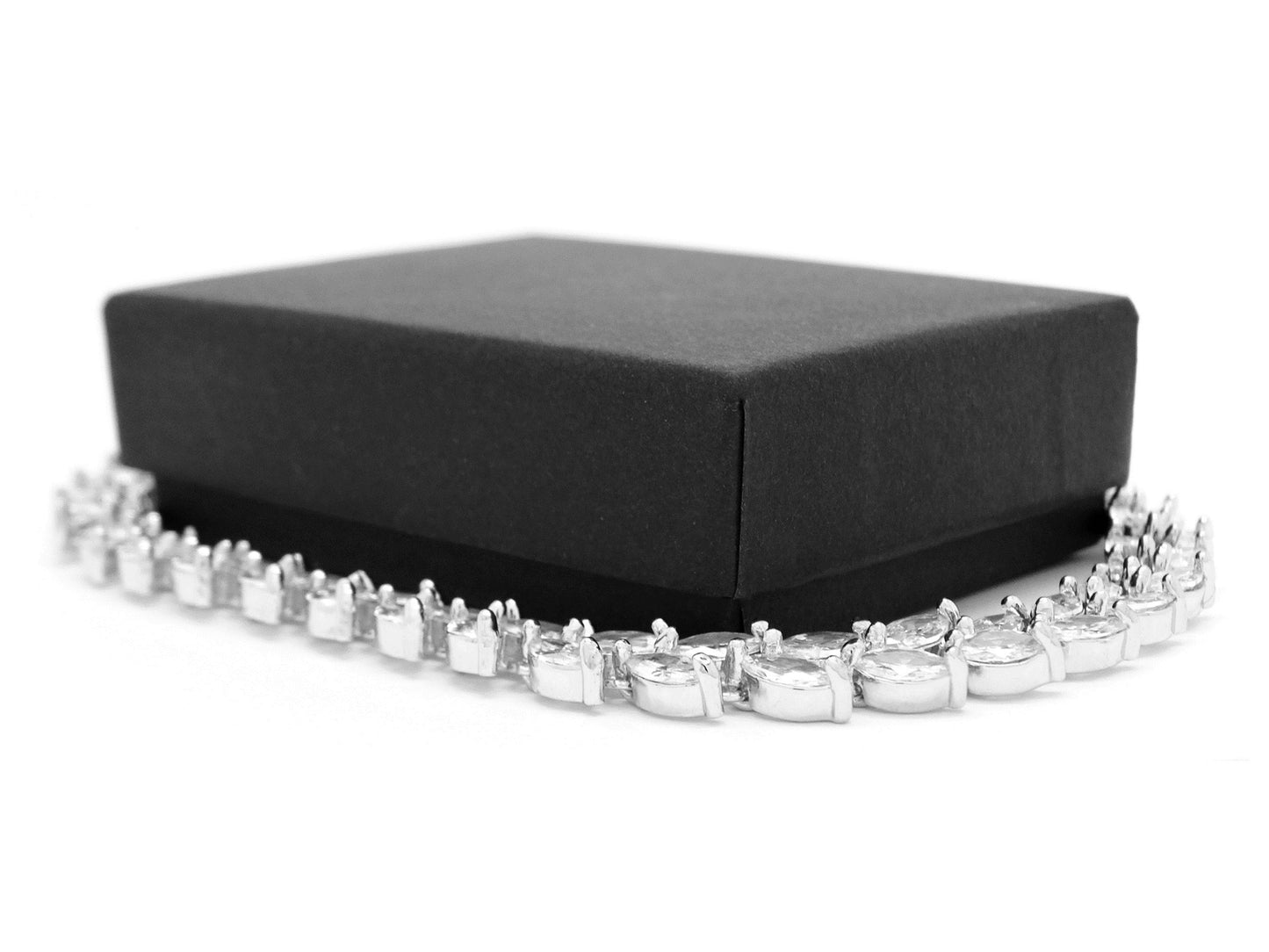 White marquise white gold bracelet GIFT BOX