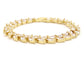 White marquise yellow gold bracelet DISPLAY