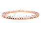 Rose Gold Baguette Tennis Bracelet SIDE