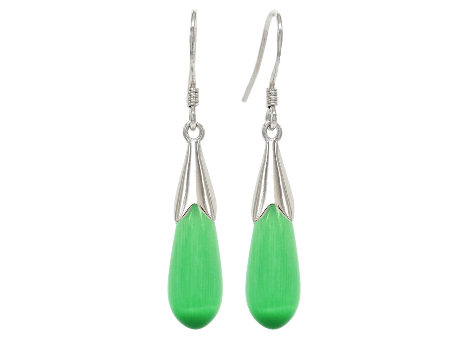 Green moonstone fall earrings MAIN