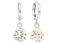 White gem white gold earrings MAIN