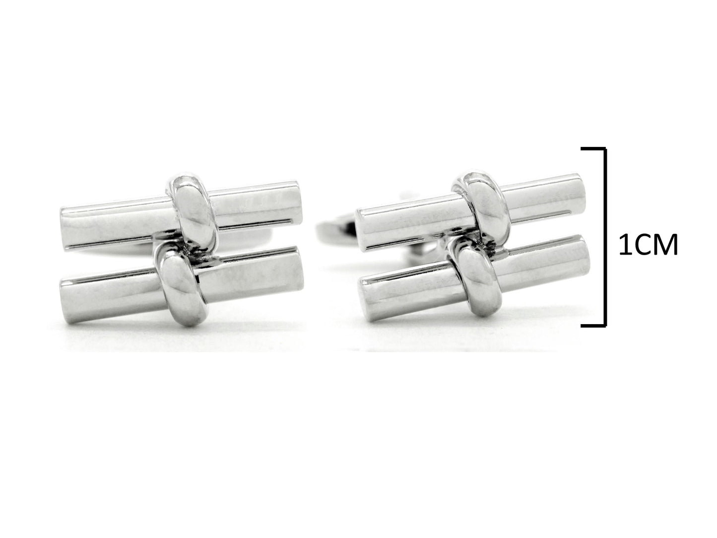 Sterling silver rod cufflinks MEASUREMENT
