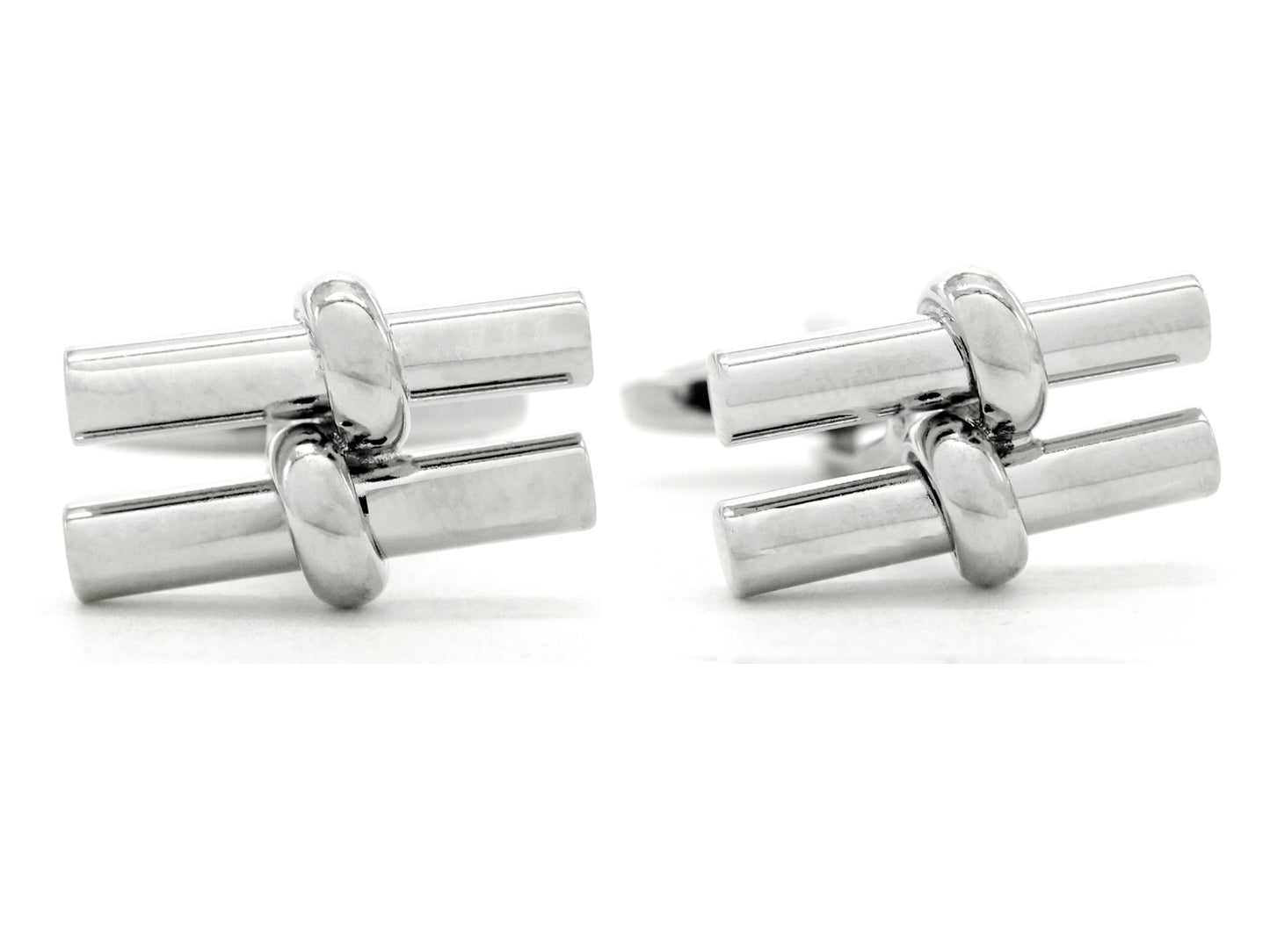 Sterling silver rod cufflinks MAIN