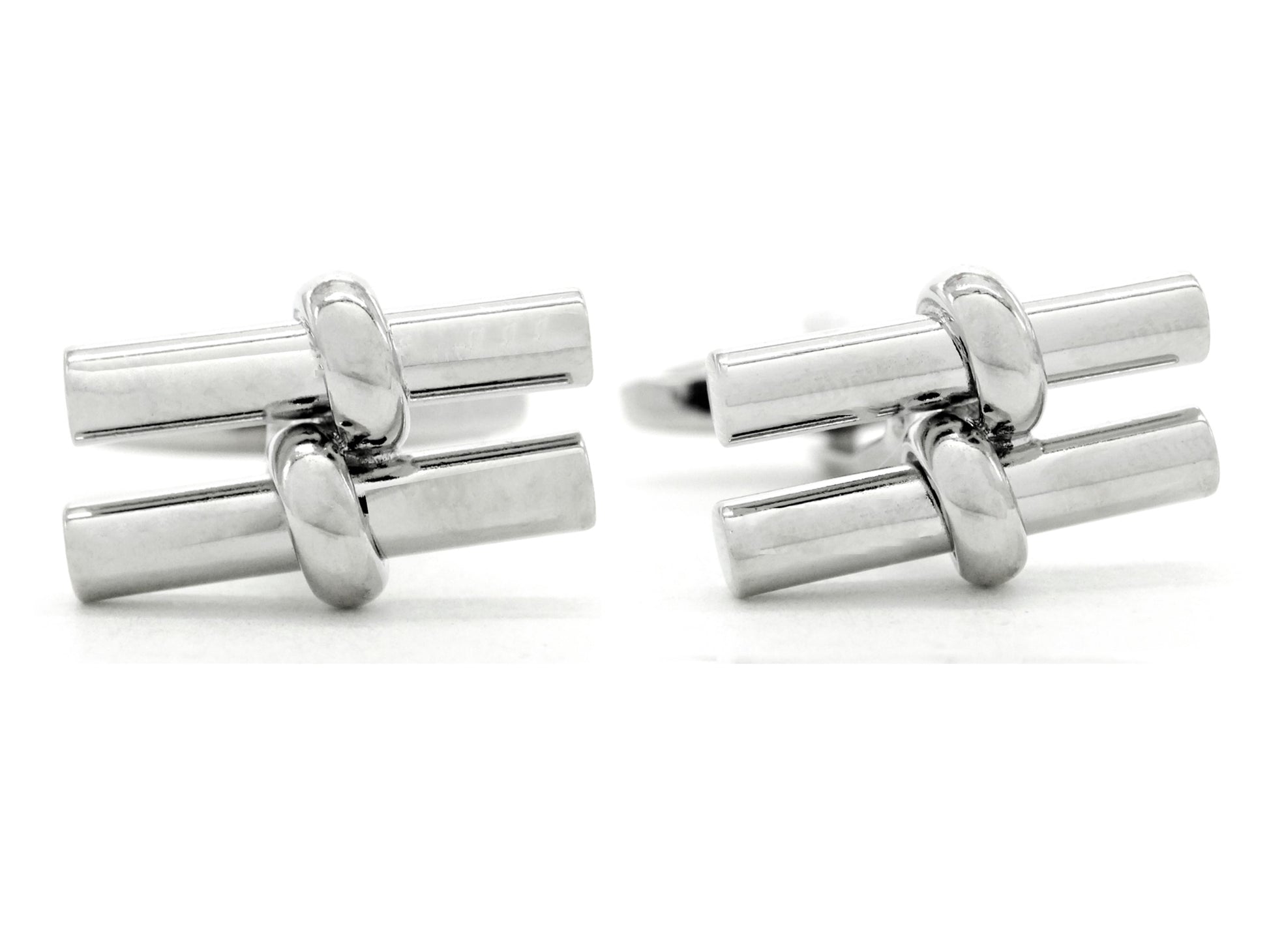 Sterling silver rod cufflinks MAIN