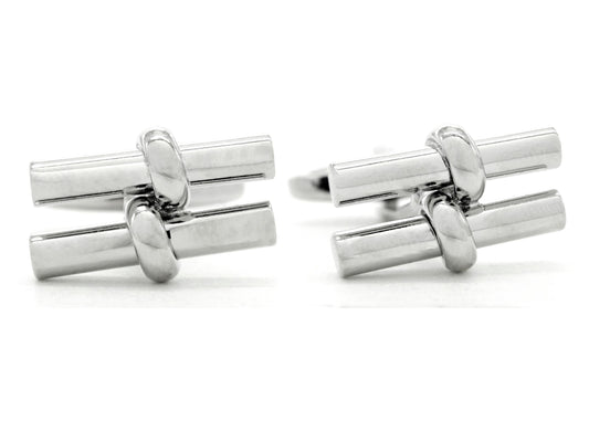 Sterling silver rod cufflinks MAIN