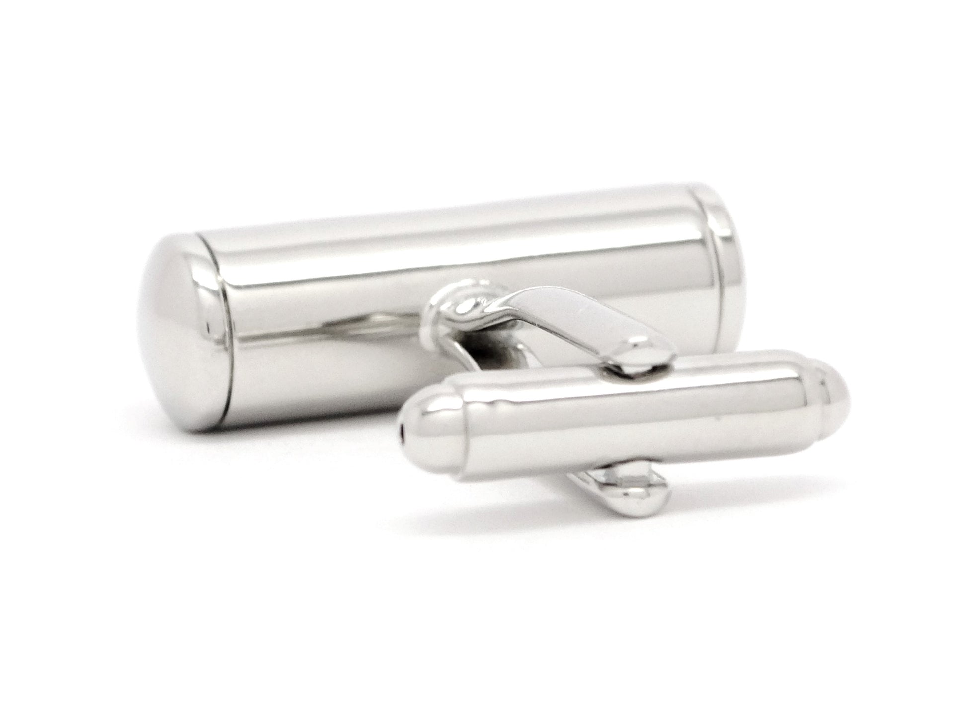 Stainless steel spirit level cufflinks BACK