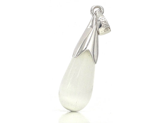 White moonstone fall silver necklace PENDANT