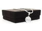 White moonstone ball silver necklace GIFT BOX