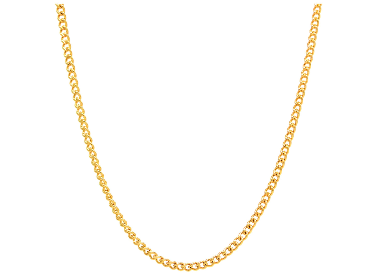 Gold thin chain necklace MAIN