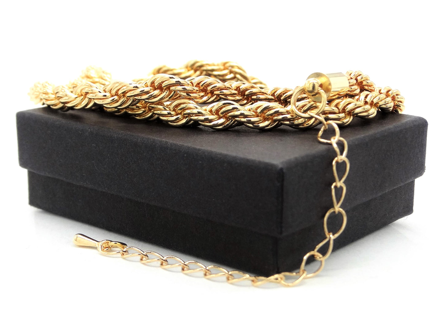 Gold thick rope necklace GIFT BOX