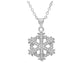 White gold snowflake necklace MAIN