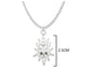 Sterling silver chandelier marquise necklace MEASUREMENT