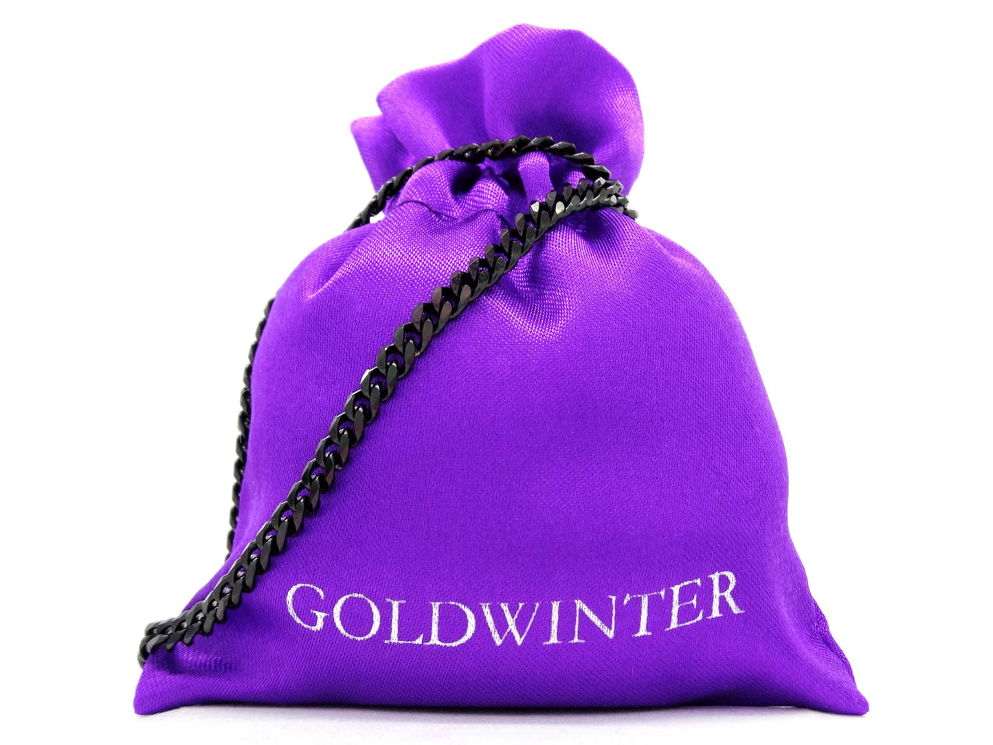 Black stainless steel thin chain necklace GIFT BAG