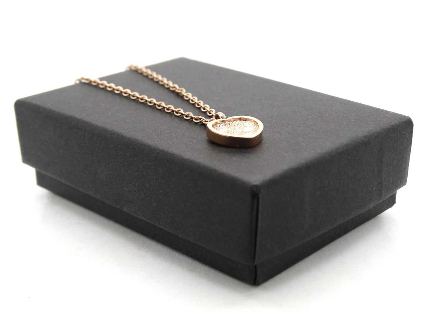 Rose gold choker heart necklace GIFT BOX