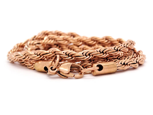 Rose Gold Thick Rope Necklace