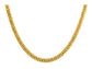 Thin gold double curb link chain necklace MAIN