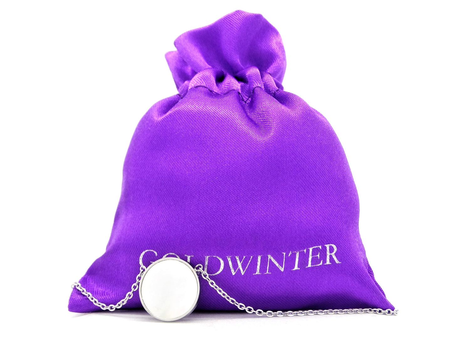 White gold white seashell choker necklace GIFT BAG