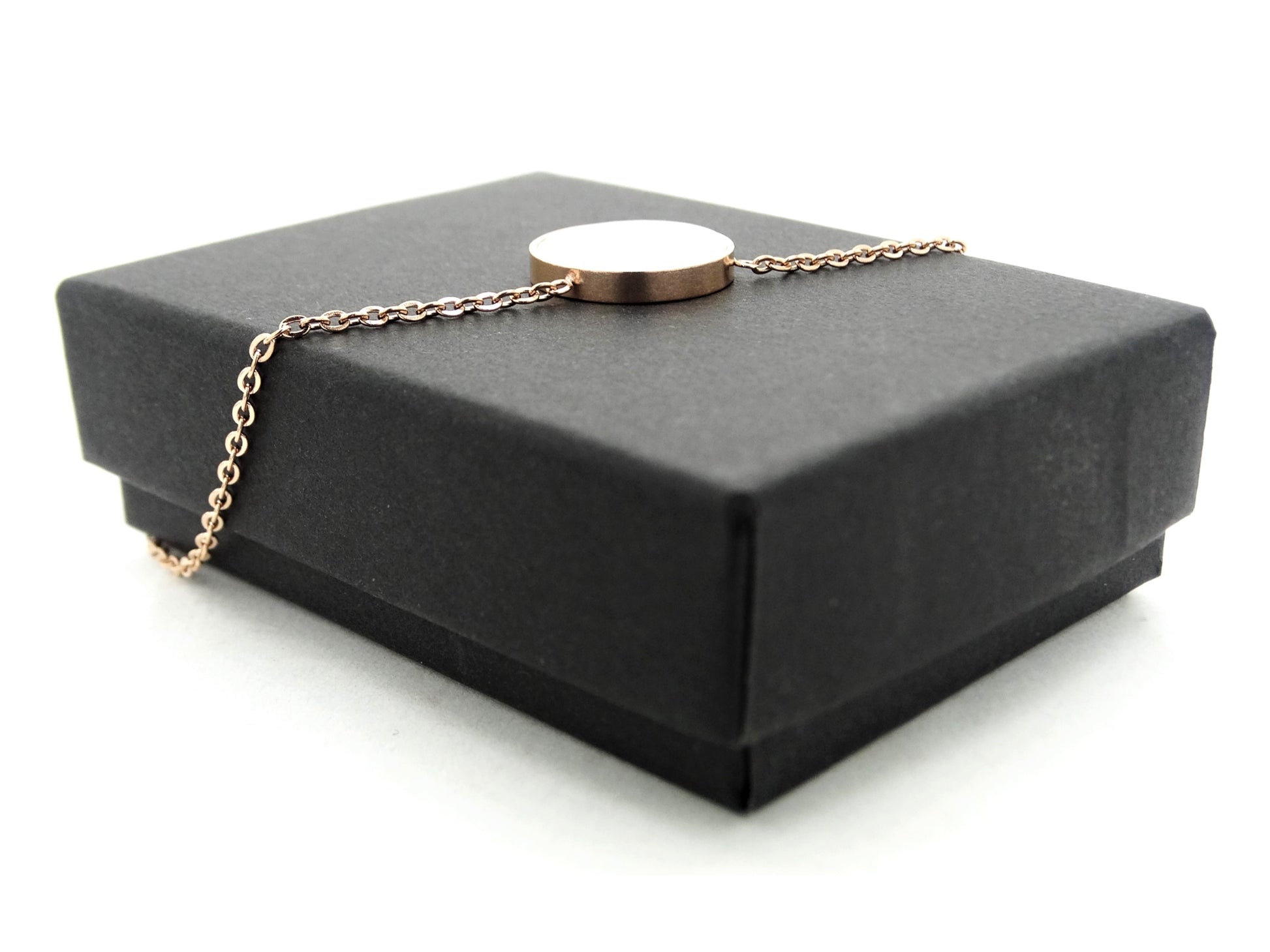 Rose gold white seashell choker necklace GIFT BOX