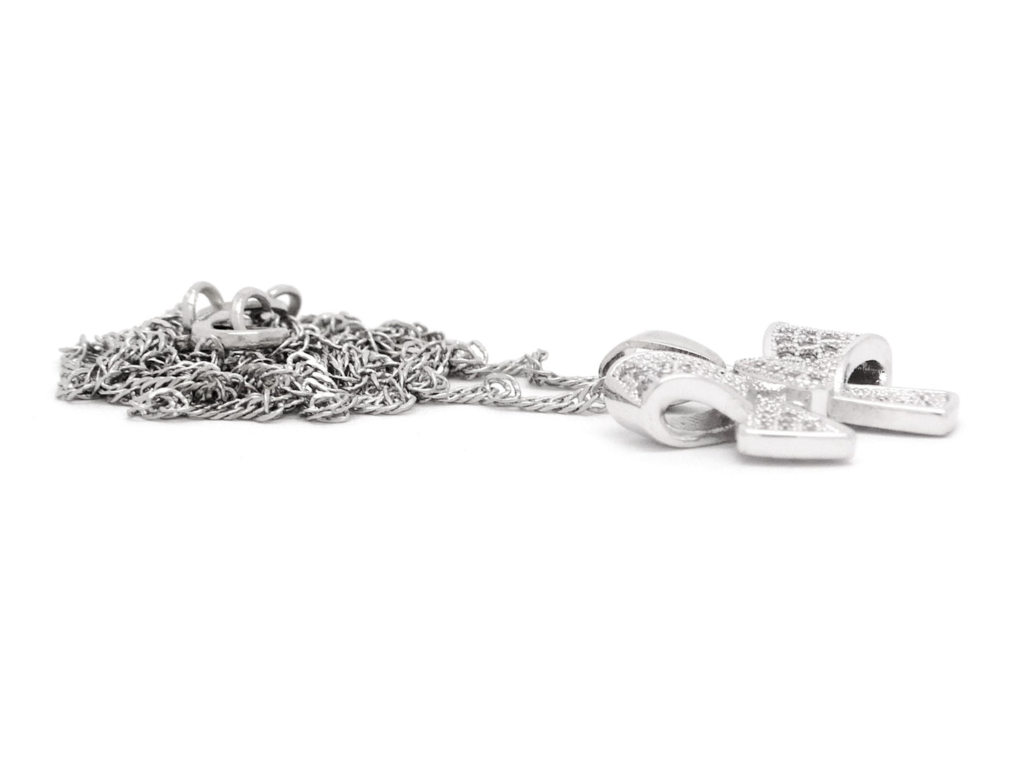 Sterling silver bow tie necklace DISPLAY