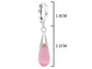 Pink moonstone hoop fall earrings MEASUREMENT