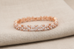 Rose Gold Marquise Flower Gems Bracelet