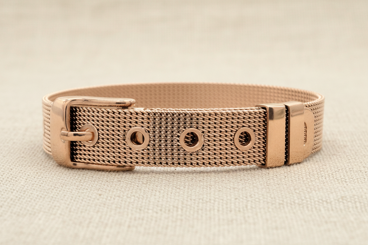 Rose Gold Belt Bracelet