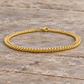 Thin Gold Double Curb Link Chain Bracelet
