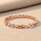 Marquise AAA White Gems Rose Gold Bracelet