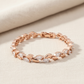 Marquise AAA White Gems Rose Gold Bracelet