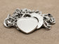 White Gold Proverbs 4:23 Bracelet