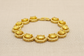 Yellow Gold Citrine Colored Gemstone Tennis Bracelet