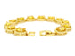Yellow Gold Citrine Colored Gemstone Tennis Bracelet