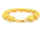 Yellow Gold Citrine Colored Gemstone Tennis Bracelet BACK