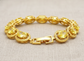 Yellow Gold Citrine Colored Gemstone Tennis Bracelet