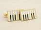 Yellow Gold Piano Keyboard Cufflinks