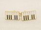 Yellow Gold Piano Keyboard Cufflinks