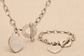 White Gold Proverbs 4:23 Jewellery Set